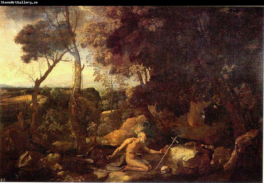 Nicolas Poussin Paysage avec saint Jerome